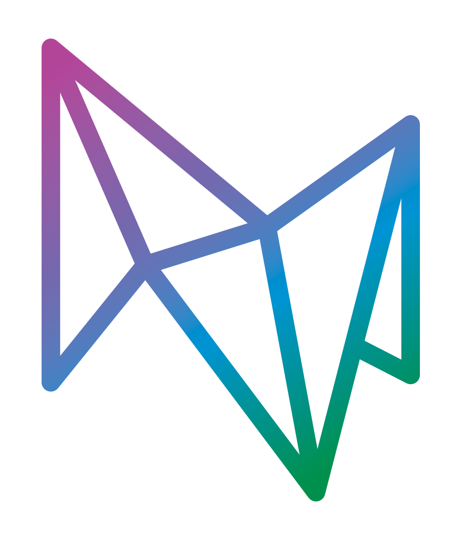 Abstract geometric shape resembling a stylized bird or airplane in pastel colors in the Sandkasten.